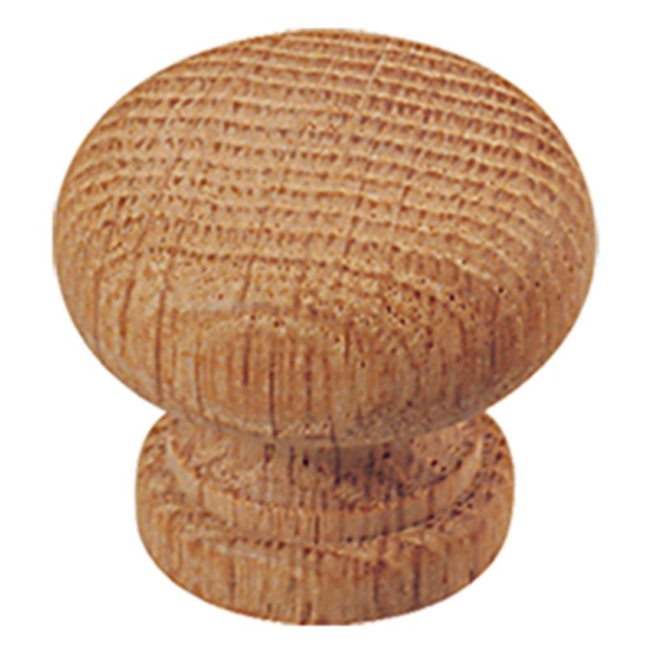 Knop 40mm Paddenstoel eikenhout