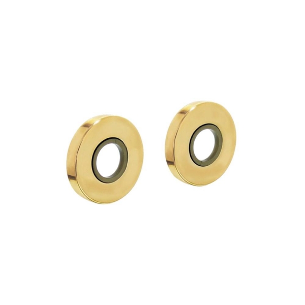 Rozetten kunststof verdekt ø49x7mm messing ongelakt