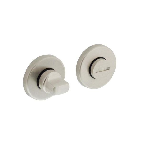 WC-sluiting 5mm kunststof verdekt ø49x7mm messing nikkel mat