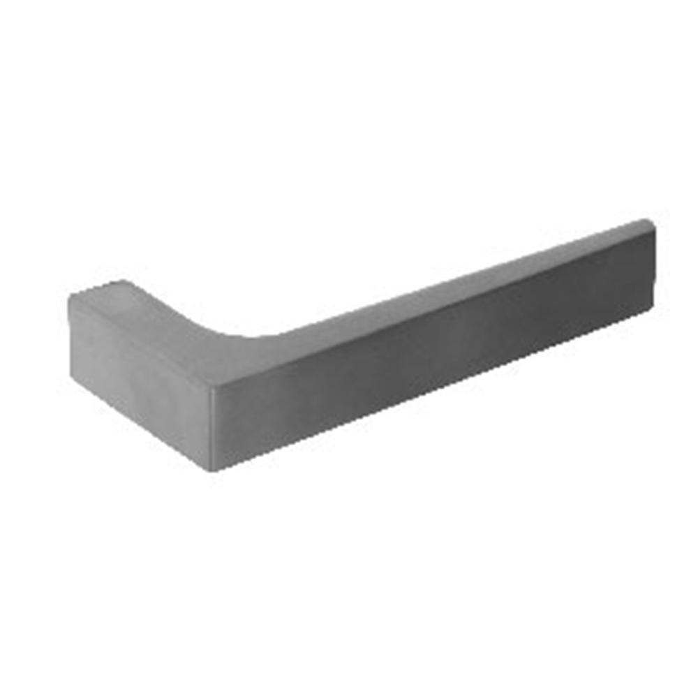 Gatdeel rechts Moors No.1 met rozet vierkant plat verdekt RVS