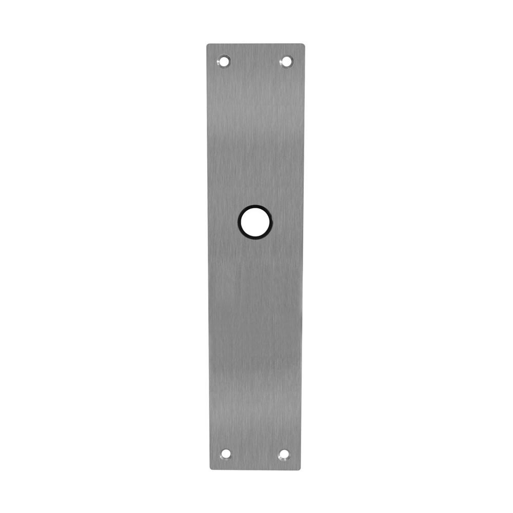 Schild renovatie rechthoekig 250 x 55mm x 2mm blind RVS