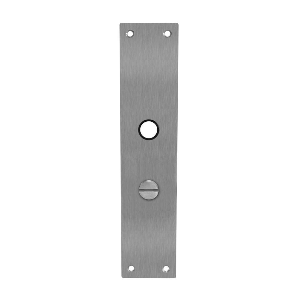 Schild renovatie rechthoekig 250 x 55mm x 2mm WC63/8mm RVS