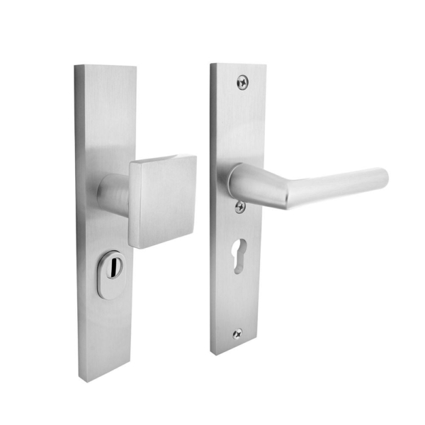 SKG3 Veiligheidsbeslag rechthoekig greep/kruk geveerd PC55mm met UTB aluminium F1