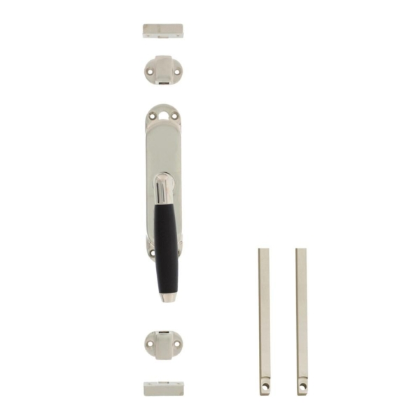 Set kruk-espagnolet rechts Ton 400 inclusief stangenset 2x 1250mm nikkel/ebbenhout