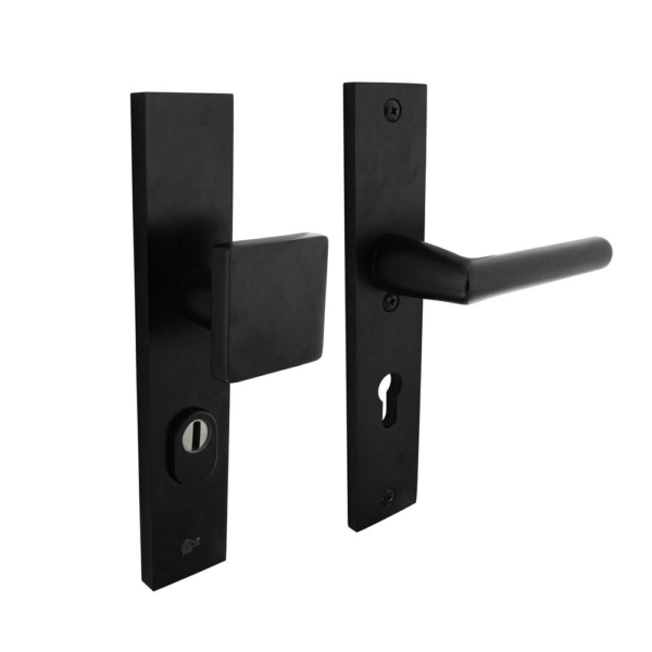 SKG3 veiligheidsbeslag rechthoekig 250x50mm greep/krukJura met veerconstructie profielcilindergat 72