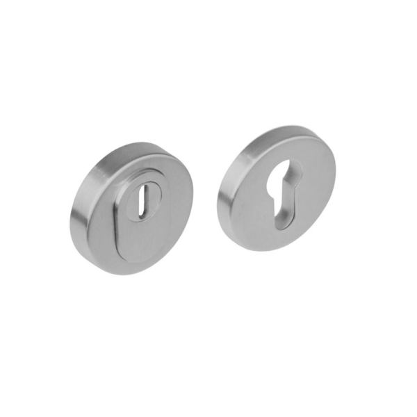 SKG3 veiligheidsrozetten rond verdekt basic ø54x12mmprofielcilindergat met kerntrekbeveiliging rvs