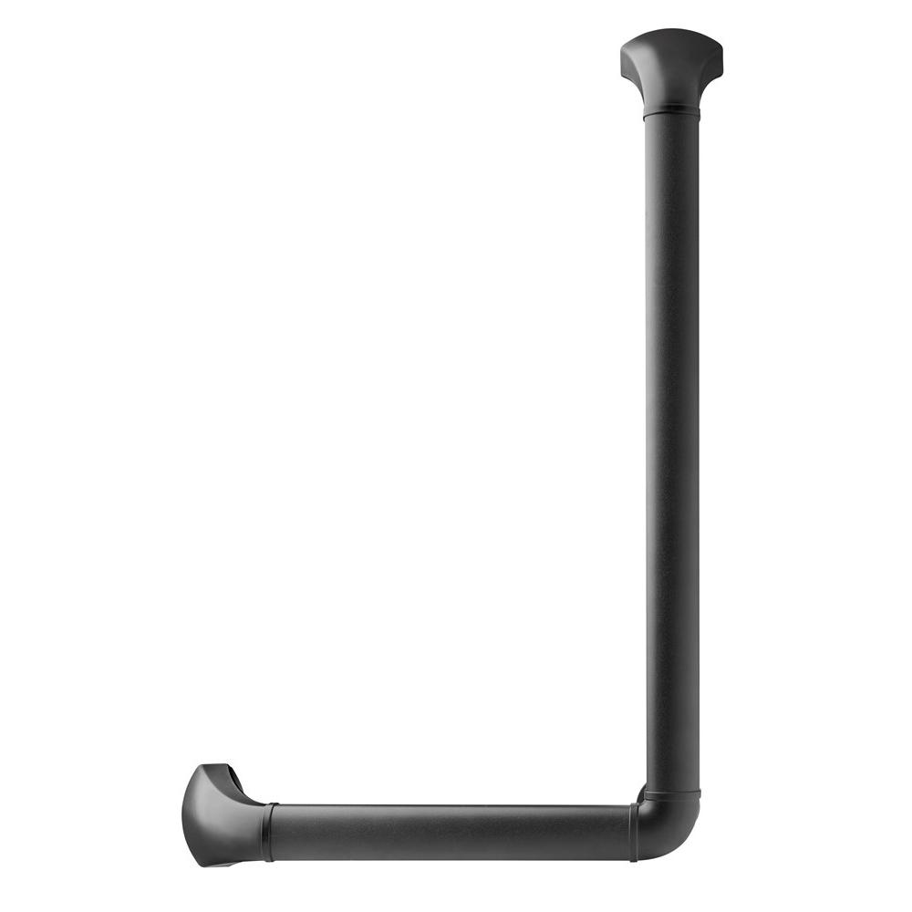 SecuCare Wandbeugel geanodiseerd, hoek 90 graden 60x30 Li/Re Zwart mat