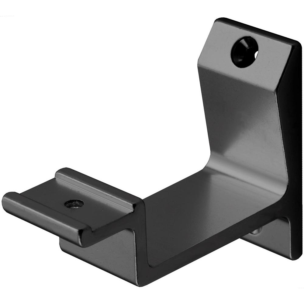 Leuninghouder opschroev. mat zwart