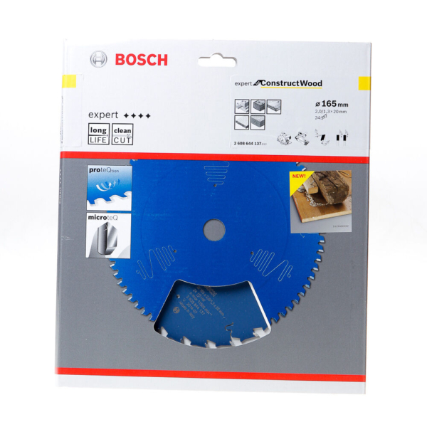 Cirkelzaagbl.Const.Wood 165x20x2,0 24T