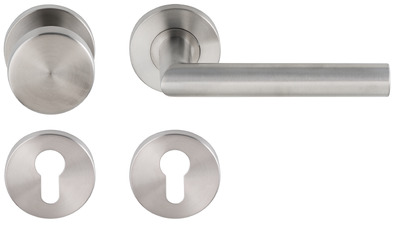 Knop/kruk garnituur Tavira DIN-L/R PF KL4 rvs mat PC