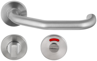 Krukgarn CARICE PF KL4 paar op rnd rozet WC/8, rvs mat