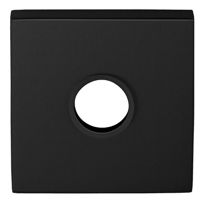 4K krukrozet, met schroefdraad, zwart