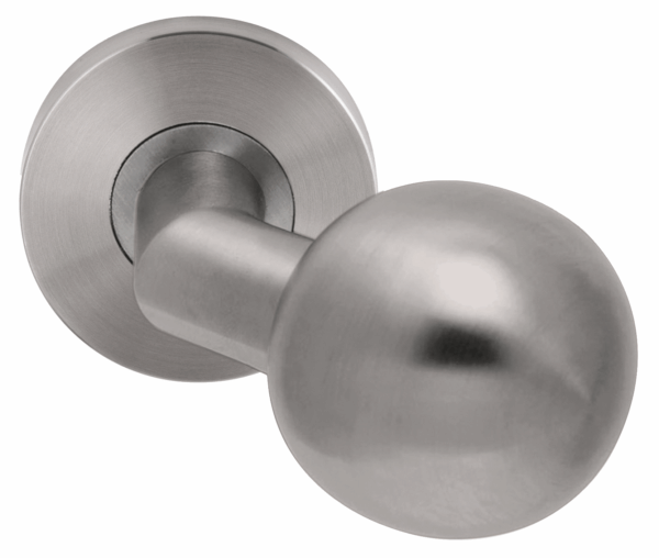 PF Gekr bolknop ¢50 vast op rozet ¢54mm zonder nok