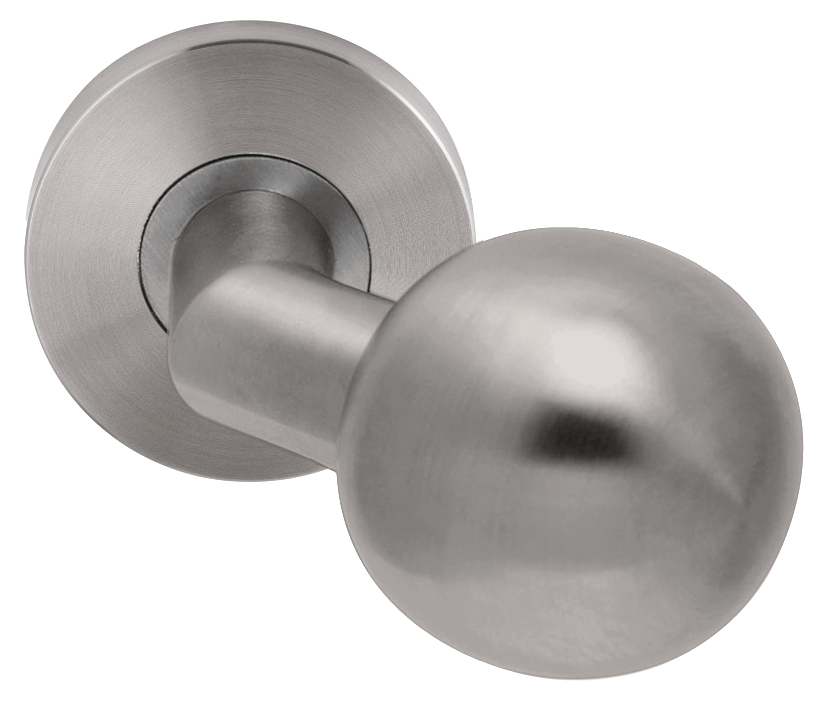 PF Gekr bolknop ¢50 vast op rozet ¢54mm zonder nok