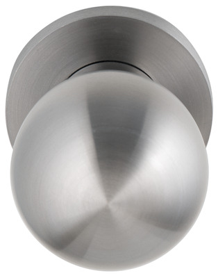 PF Rechte Bolknop ¢50 vst op rozet ¢54mm z. nokken