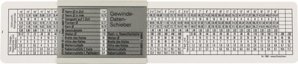 DIN-SCHROEFDRAADTAB M/MF/BSW/G