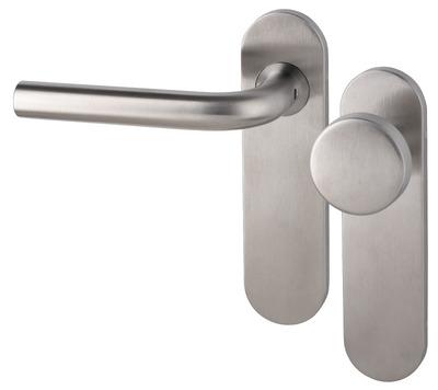 Krukgarn Boda PL kruk L vaste knop blind rvs mat KS