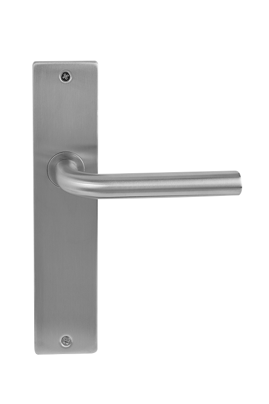 Deurklink Trevo rvs basis op langschild