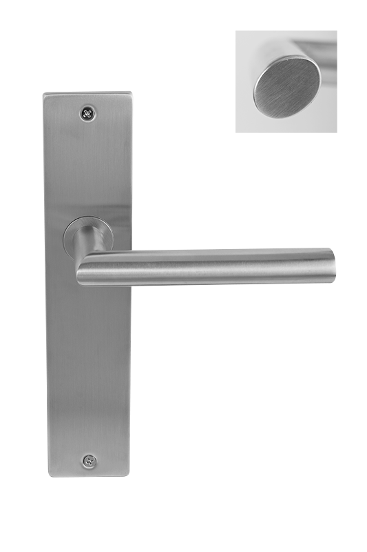 Deurklink Nexus rvs basis op langschild