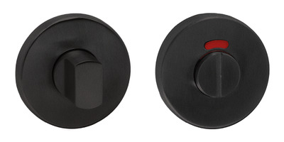 WC-sluiting Ø50x7mm vaste r/g bezet, 8mm st. zwart