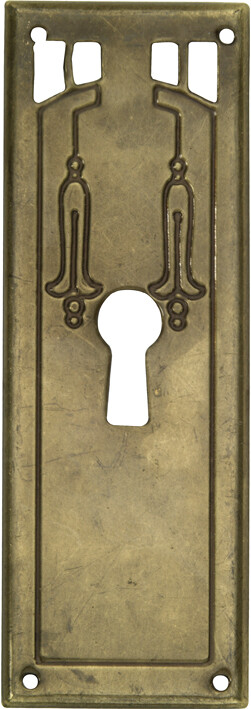 Sleutelplaat Art-Nouveau vert. MVB