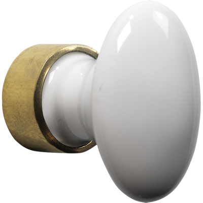 Meubelkn.pors.Ovaal 42mm MGO/wit