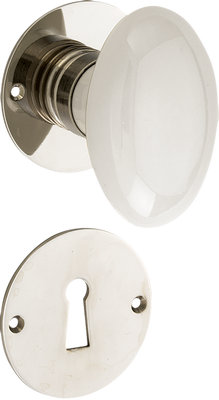 Knopg. porselein Evelyne SL MGN-MGN/wit