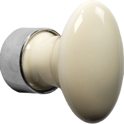 Meubelkn.pors.Ovaal 42mm MGN/ivoor