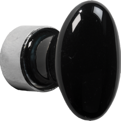 Meubelkn.pors.Ovaal 42mm MGN/zwart