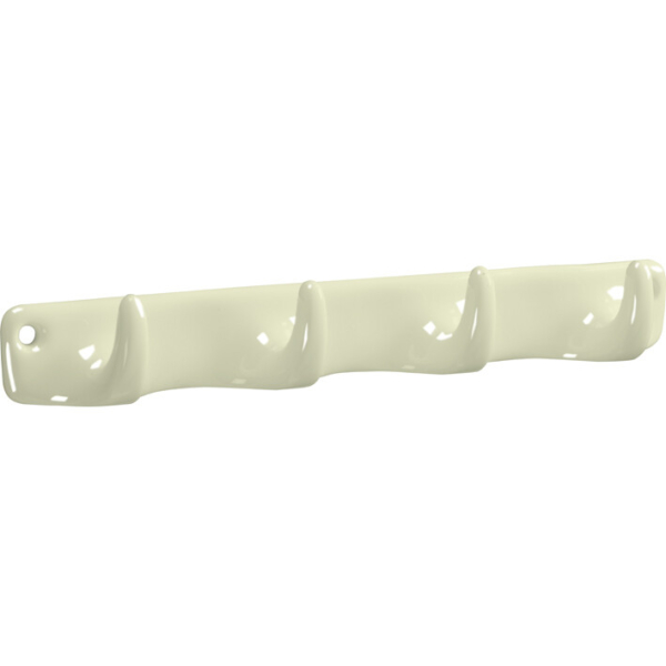 Hakenrek 4 haken Art-Deco ivoor