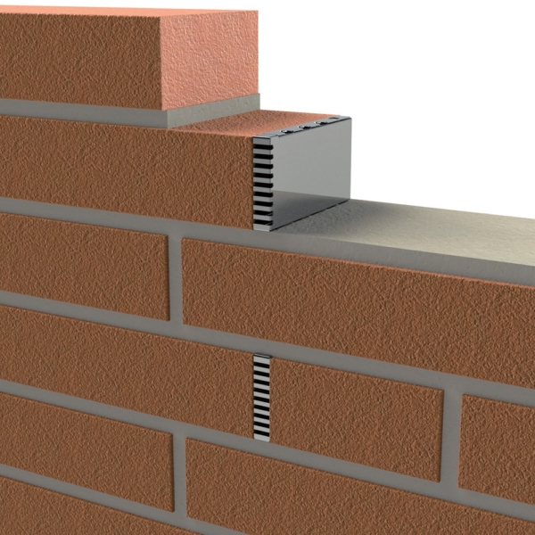 Spouwvoegvent.rooster t140-6 blank rvs