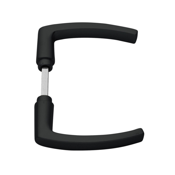 Deurkruk - 125mm - ergonomisch - zwart