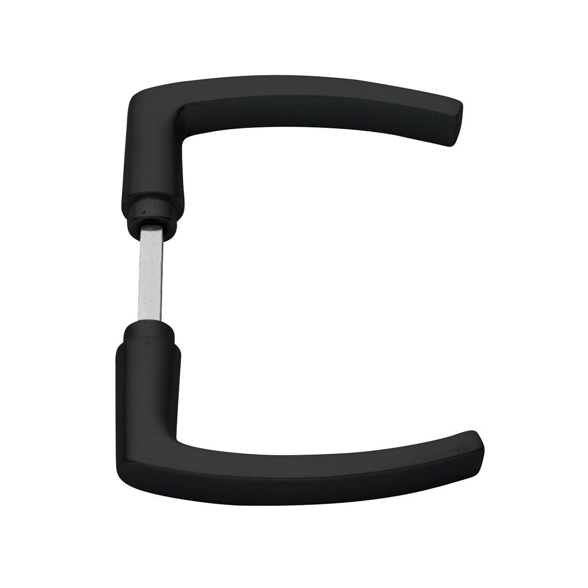 Deurkruk - 125mm - ergonomisch - zwart